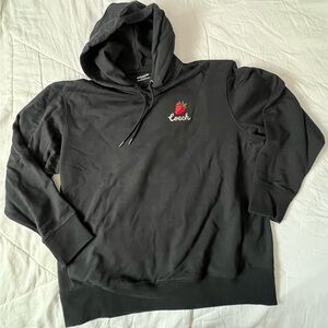 Coach Black Oversized Signature Strawberry Hoodie